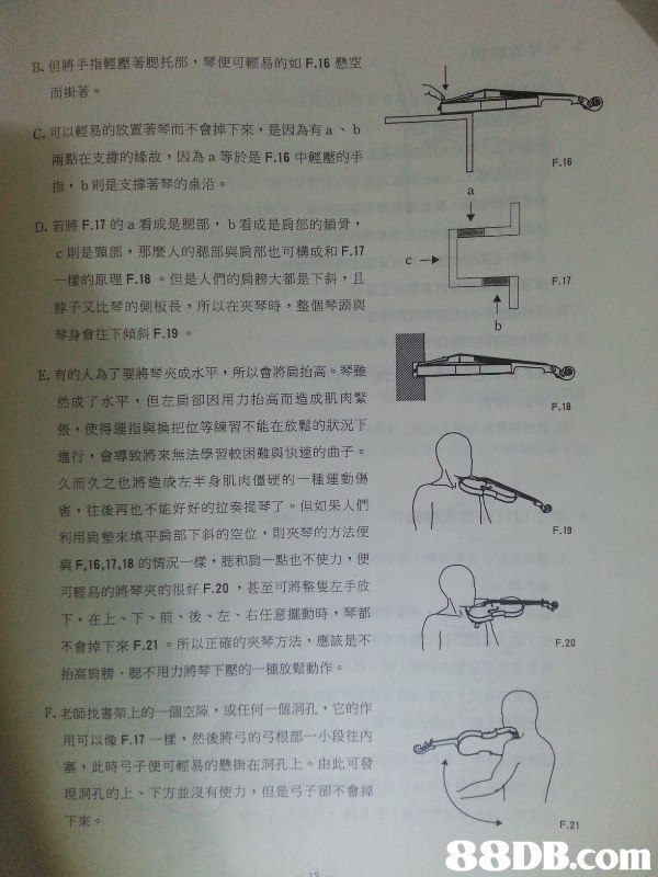 小提琴姿势包括夹琴,站姿,左手持琴, 右手握弓,拉弓动鼢等等.