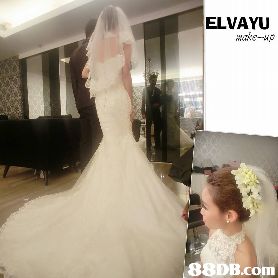 ELVAYU make-up,gown,wedding dress,dress,bridal clothing,veil