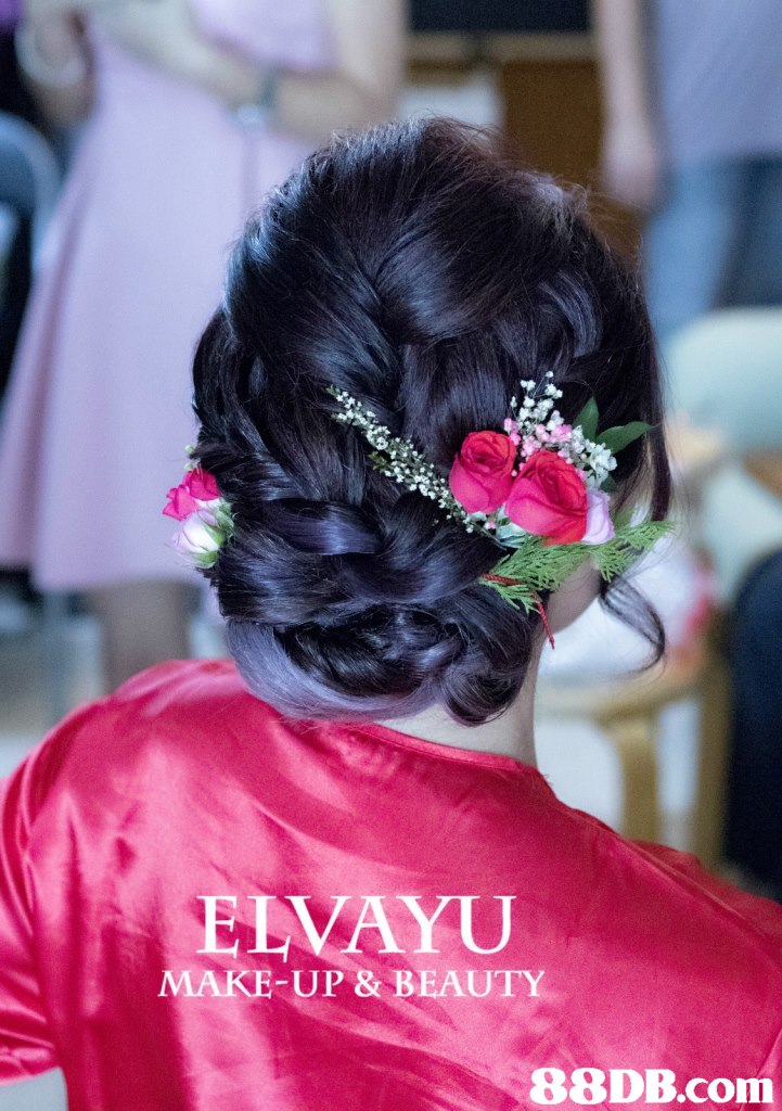 ELAYU MAKE-UP & BEAUTY,hair,pink,hairstyle,flower,black hair