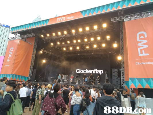 stage,structure,crowd,