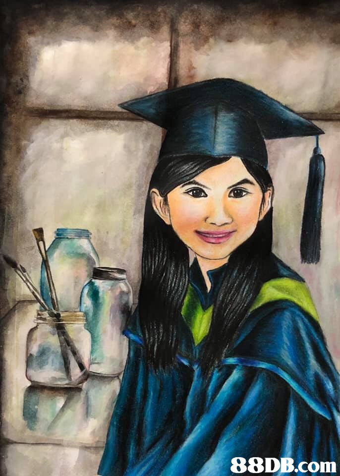 painting,portrait,art,academic dress,watercolor paint