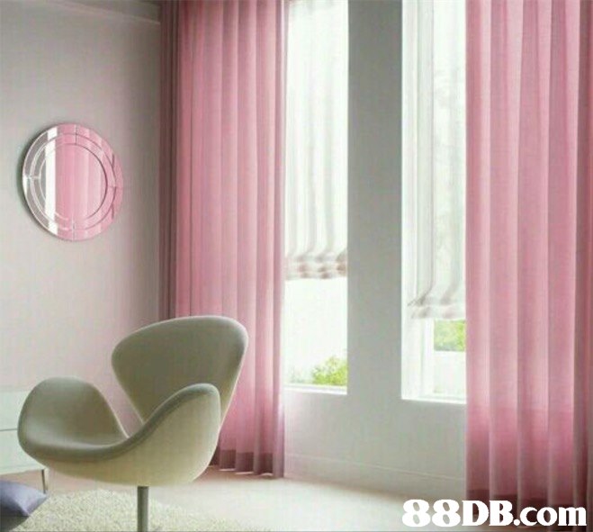 Curtain,Interior design,Window treatment,Pink,Window covering